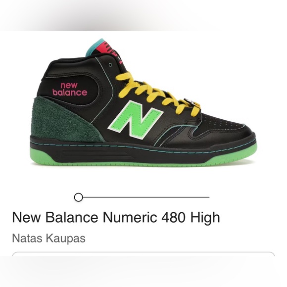 New Balance Numeric 480 High Natas Kaupas Men’s Size 8 Exclusive Collab Kicks - Picture 1 of 12